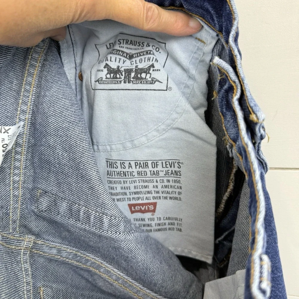 VTG Levi's 550 High Rise Relaxed Jeans 90s‎ Tapered USA Made Denim WOMEN 12